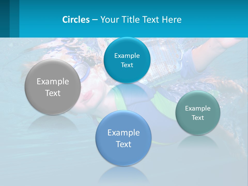 Pool Hair Water PowerPoint Template