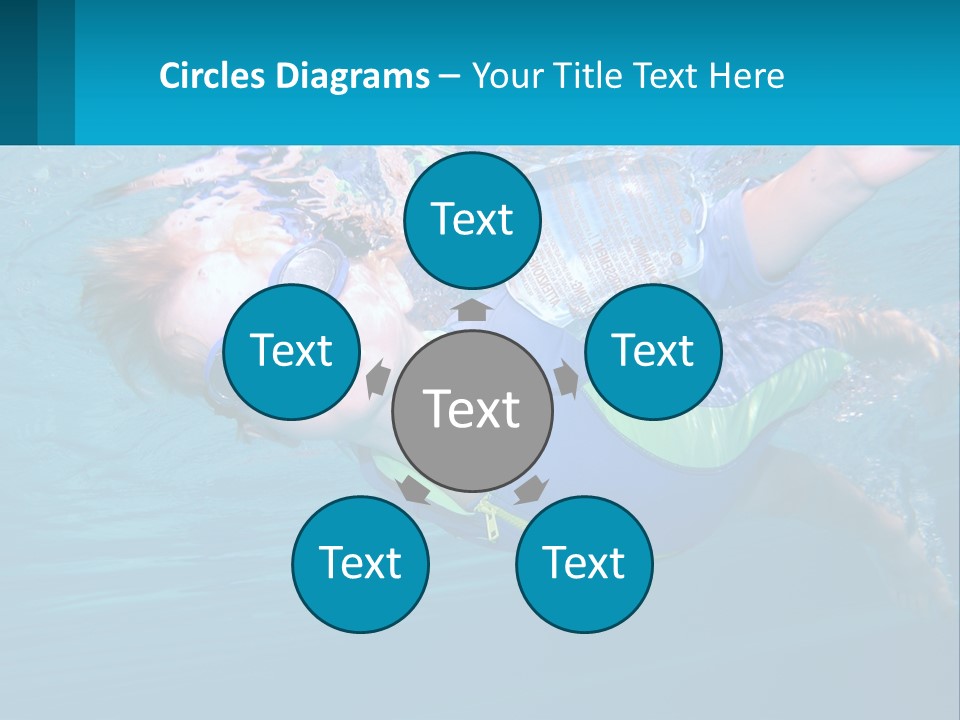 Pool Hair Water PowerPoint Template