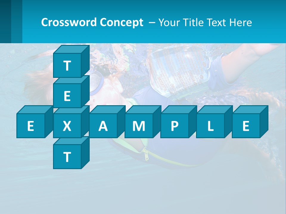 Pool Hair Water PowerPoint Template