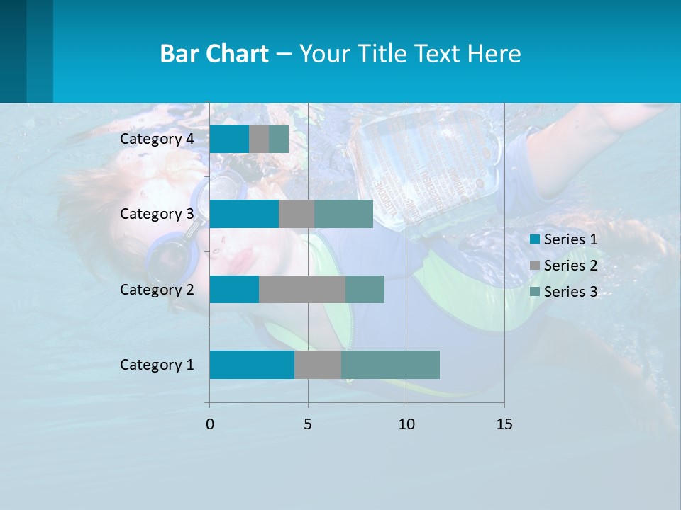 Pool Hair Water PowerPoint Template