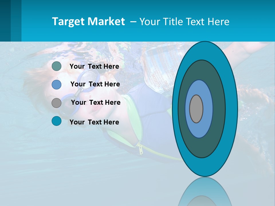 Pool Hair Water PowerPoint Template