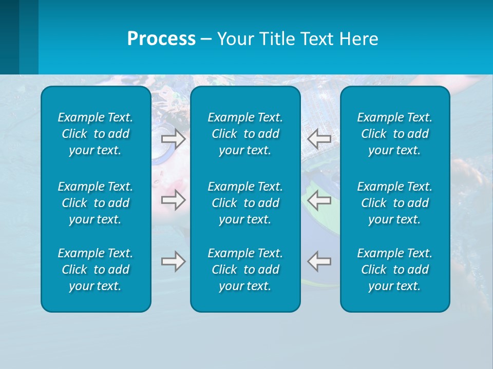Pool Hair Water PowerPoint Template