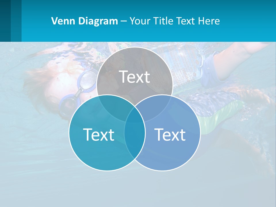 Pool Hair Water PowerPoint Template