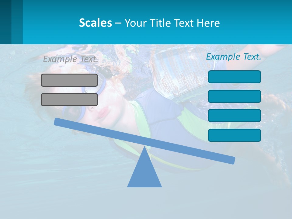 Pool Hair Water PowerPoint Template