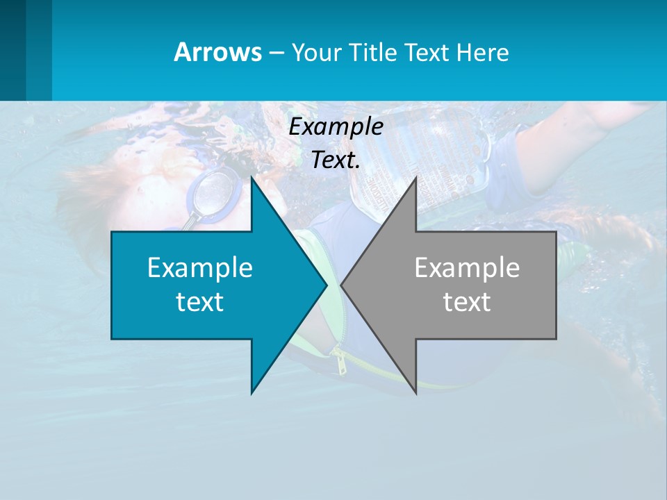 Pool Hair Water PowerPoint Template