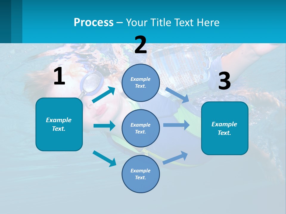 Pool Hair Water PowerPoint Template