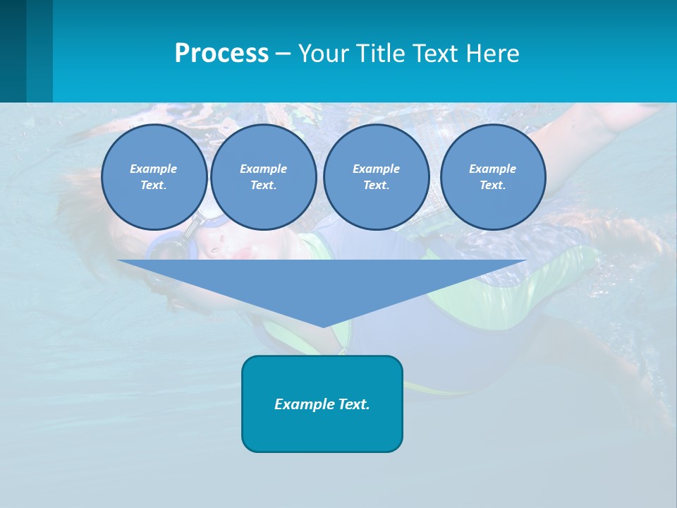 Pool Hair Water PowerPoint Template