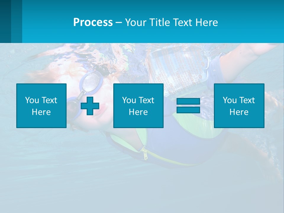 Pool Hair Water PowerPoint Template