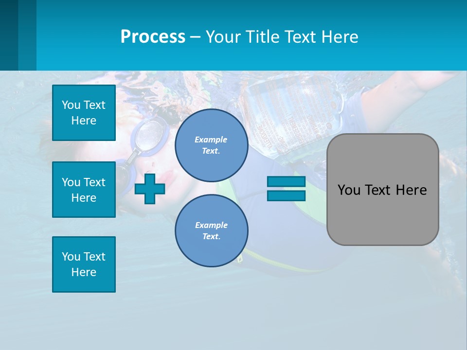 Pool Hair Water PowerPoint Template