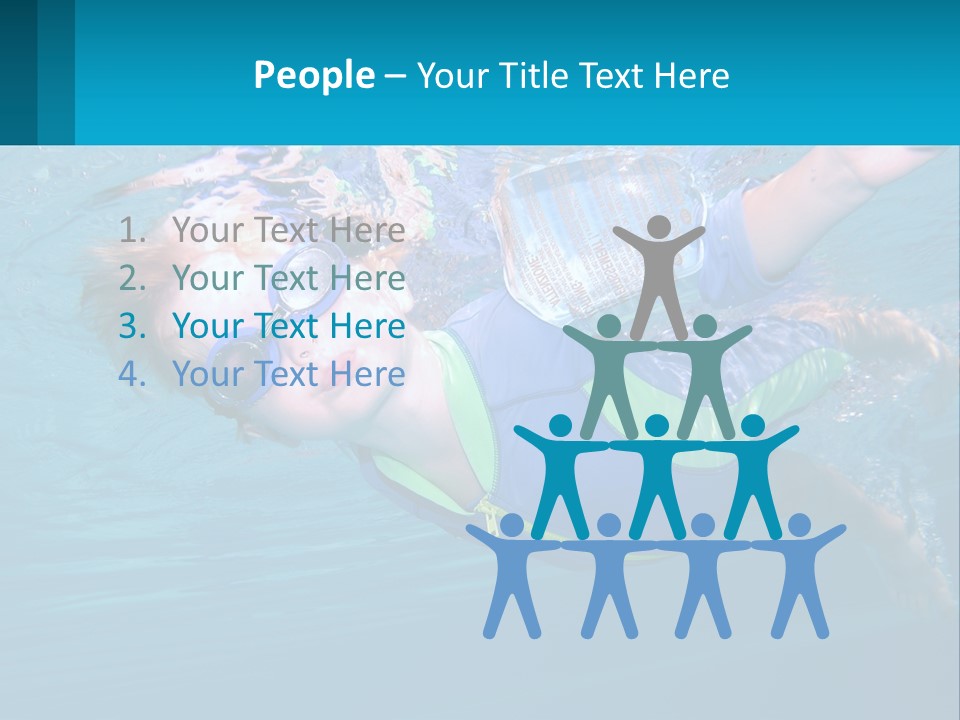 Pool Hair Water PowerPoint Template