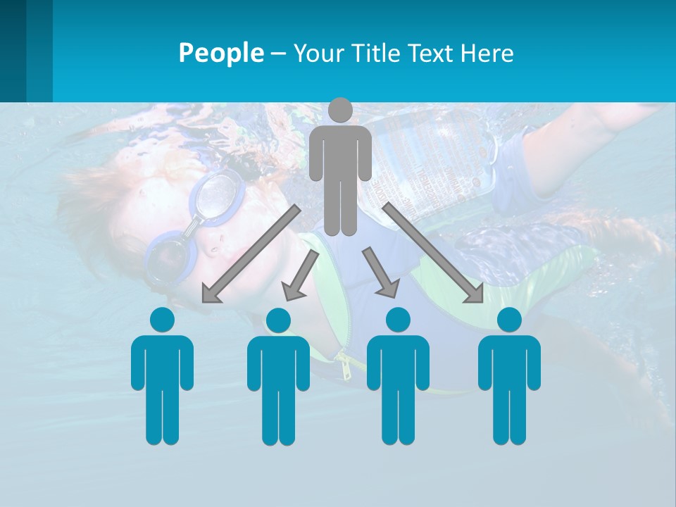 Pool Hair Water PowerPoint Template