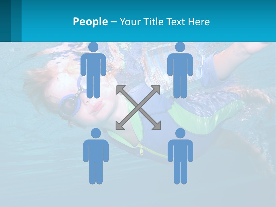 Pool Hair Water PowerPoint Template