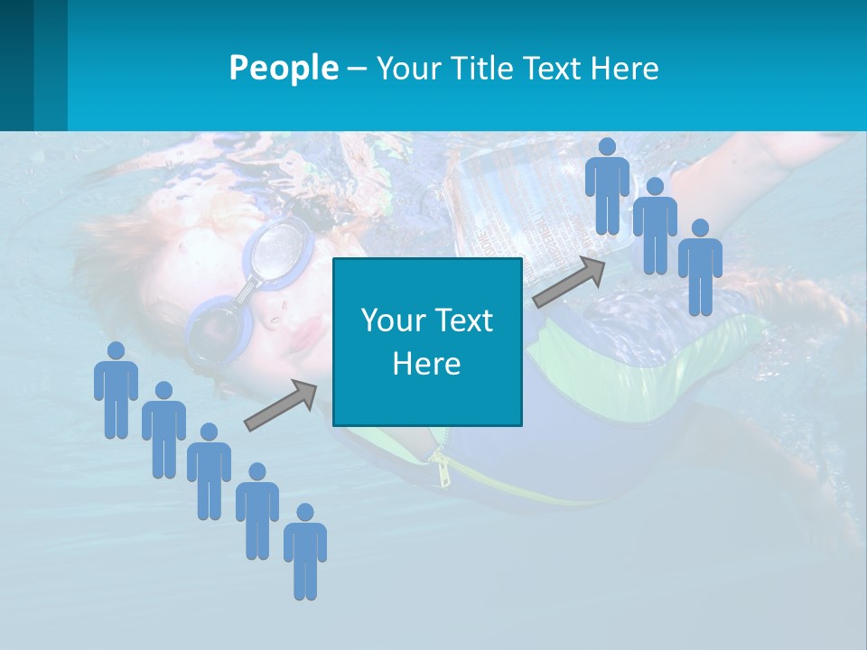 Pool Hair Water PowerPoint Template