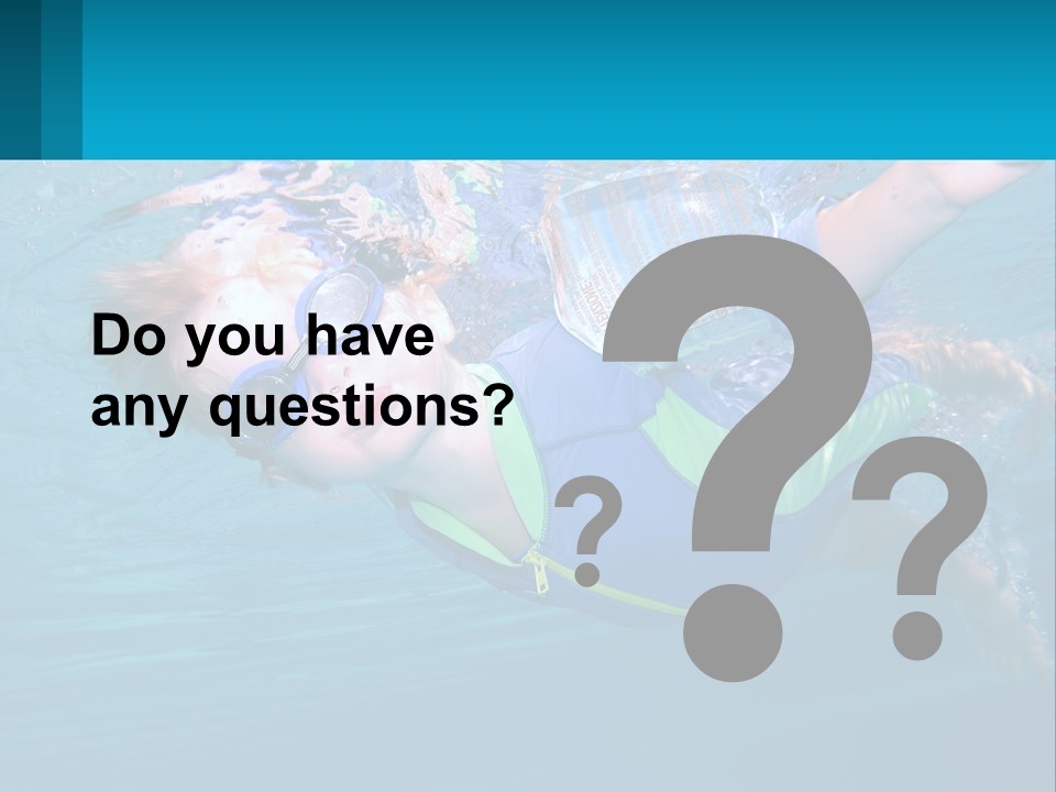 Pool Hair Water PowerPoint Template