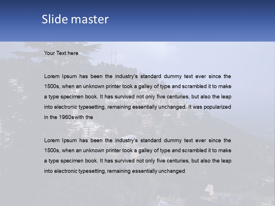 Dharamshala Dharamsala Tree PowerPoint Template