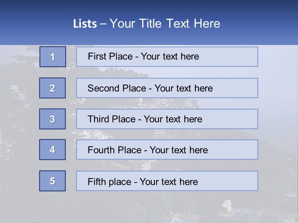 Dharamshala Dharamsala Tree PowerPoint Template