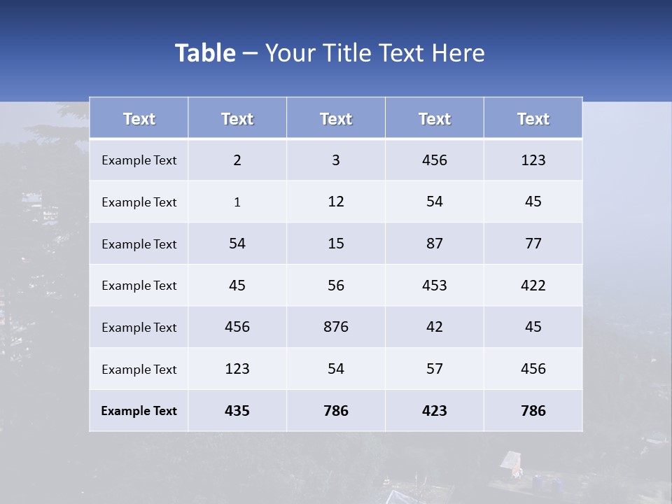 Dharamshala Dharamsala Tree PowerPoint Template