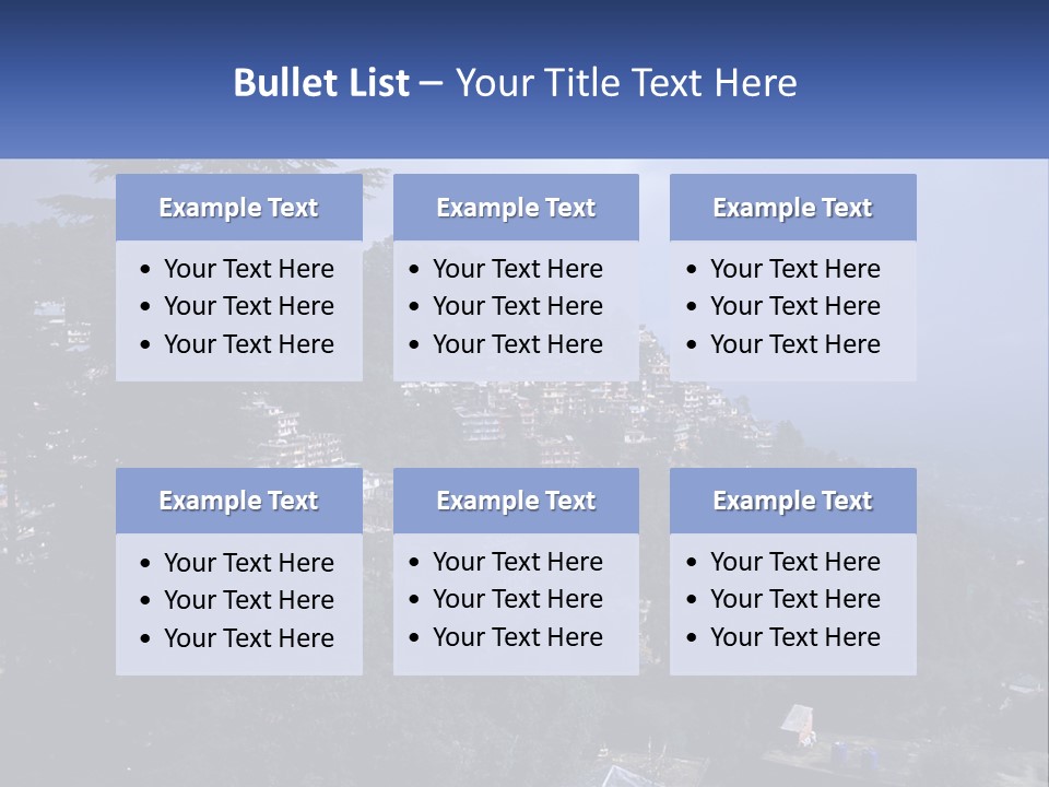 Dharamshala Dharamsala Tree PowerPoint Template