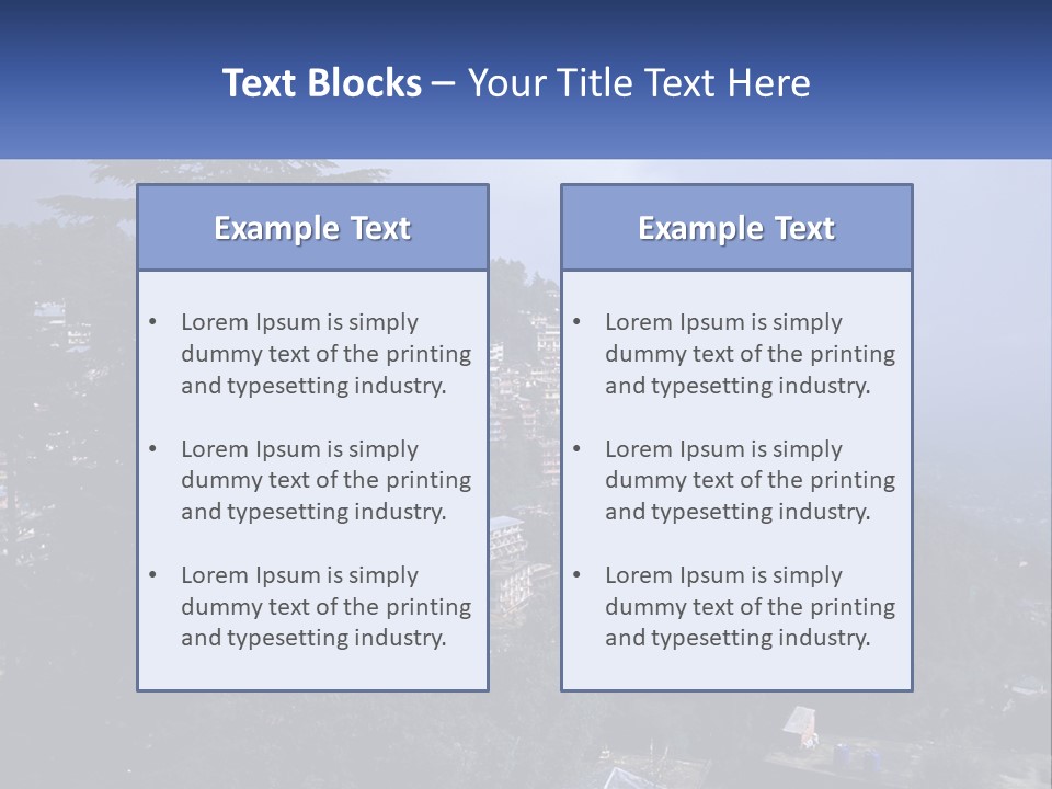 Dharamshala Dharamsala Tree PowerPoint Template