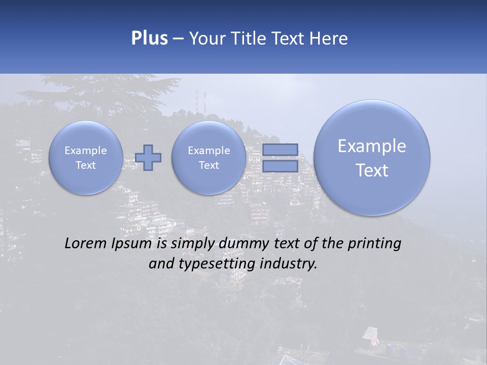 Dharamshala Dharamsala Tree PowerPoint Template