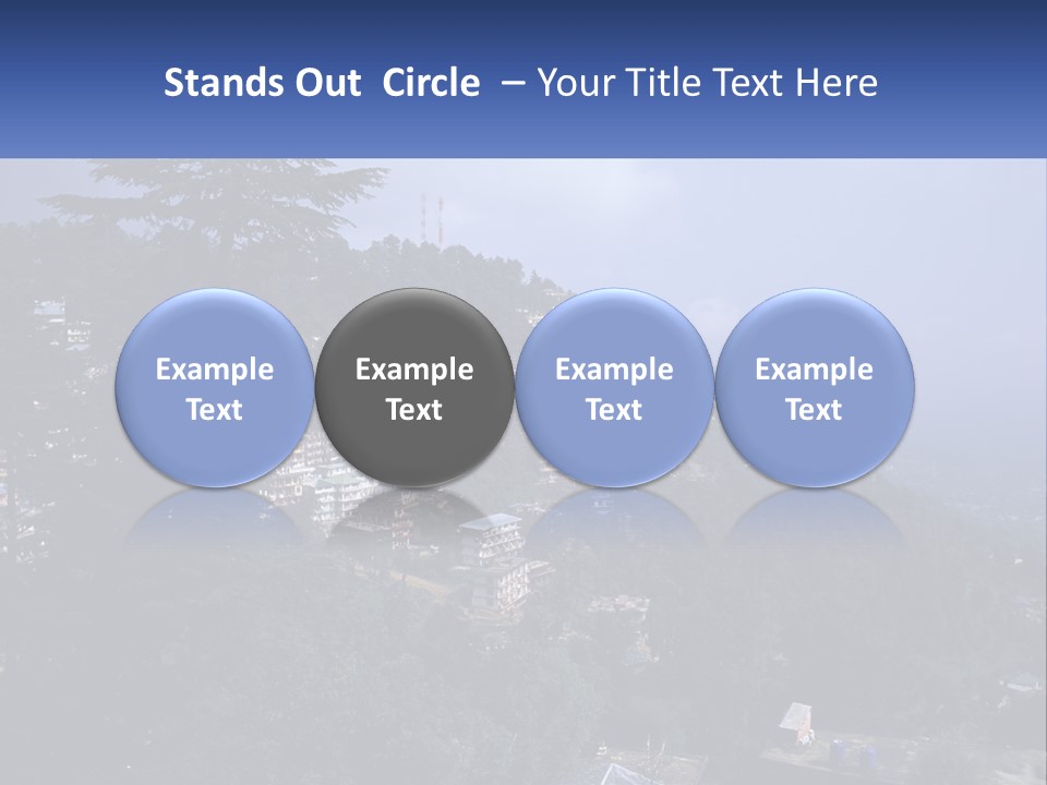 Dharamshala Dharamsala Tree PowerPoint Template