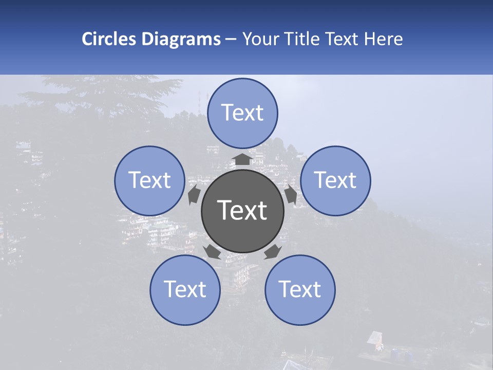 Dharamshala Dharamsala Tree PowerPoint Template