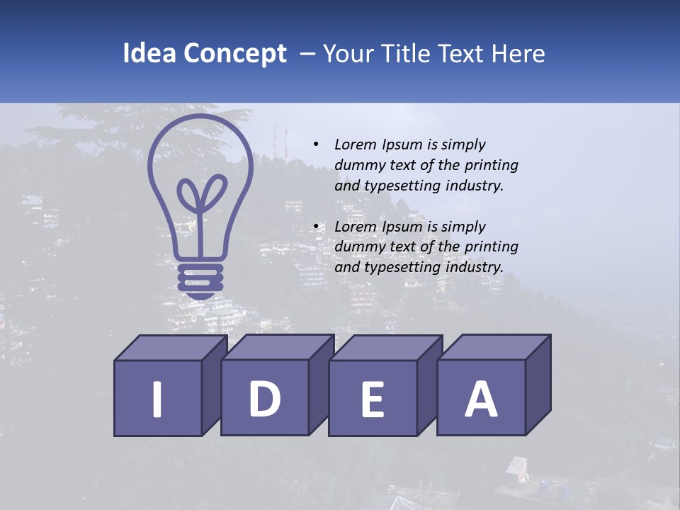 Dharamshala Dharamsala Tree PowerPoint Template