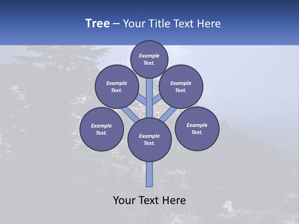 Dharamshala Dharamsala Tree PowerPoint Template