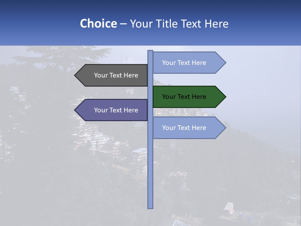 Dharamshala Dharamsala Tree PowerPoint Template
