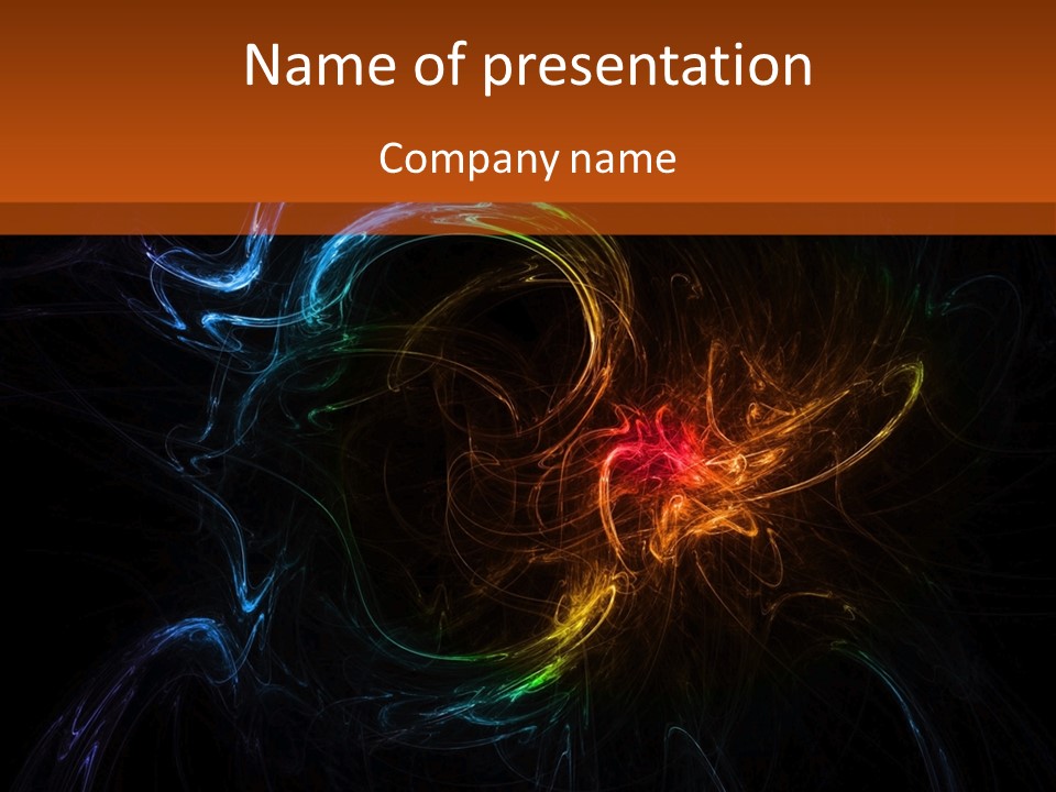 Dynamic Colorful Smoke PowerPoint Template