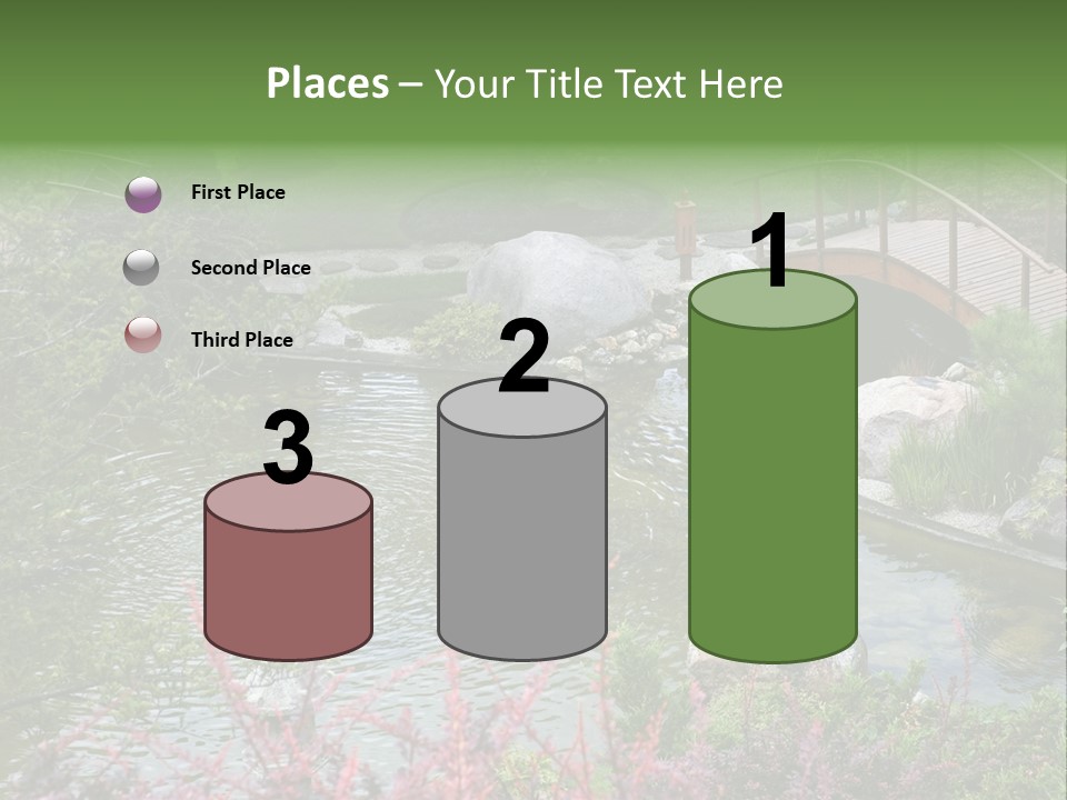 Gardening Pond Nature PowerPoint Template