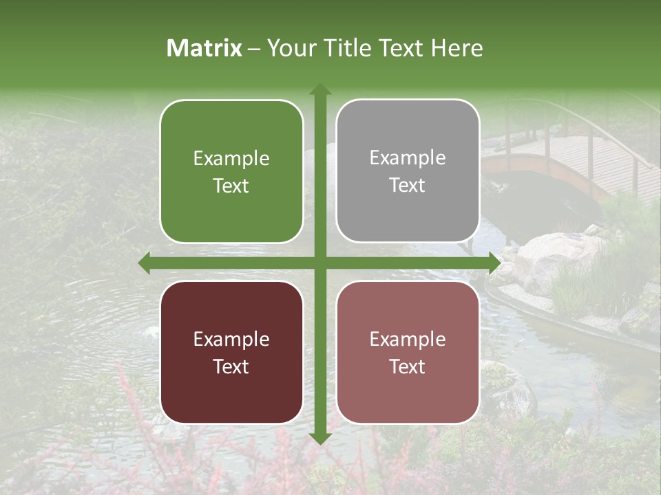 Gardening Pond Nature PowerPoint Template