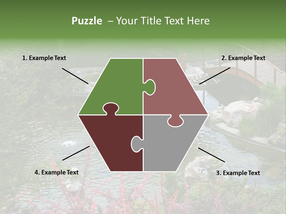 Gardening Pond Nature PowerPoint Template