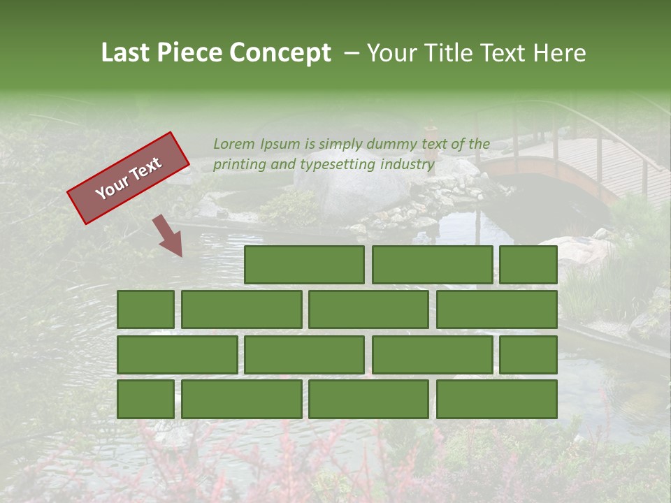 Gardening Pond Nature PowerPoint Template