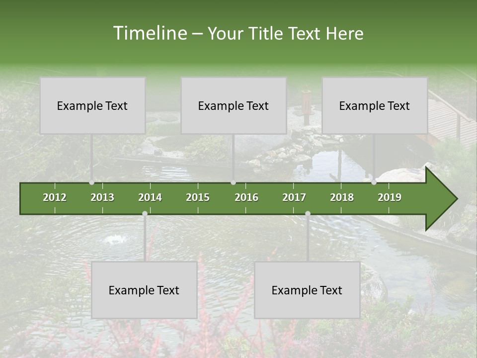 Gardening Pond Nature PowerPoint Template