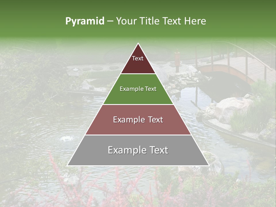 Gardening Pond Nature PowerPoint Template