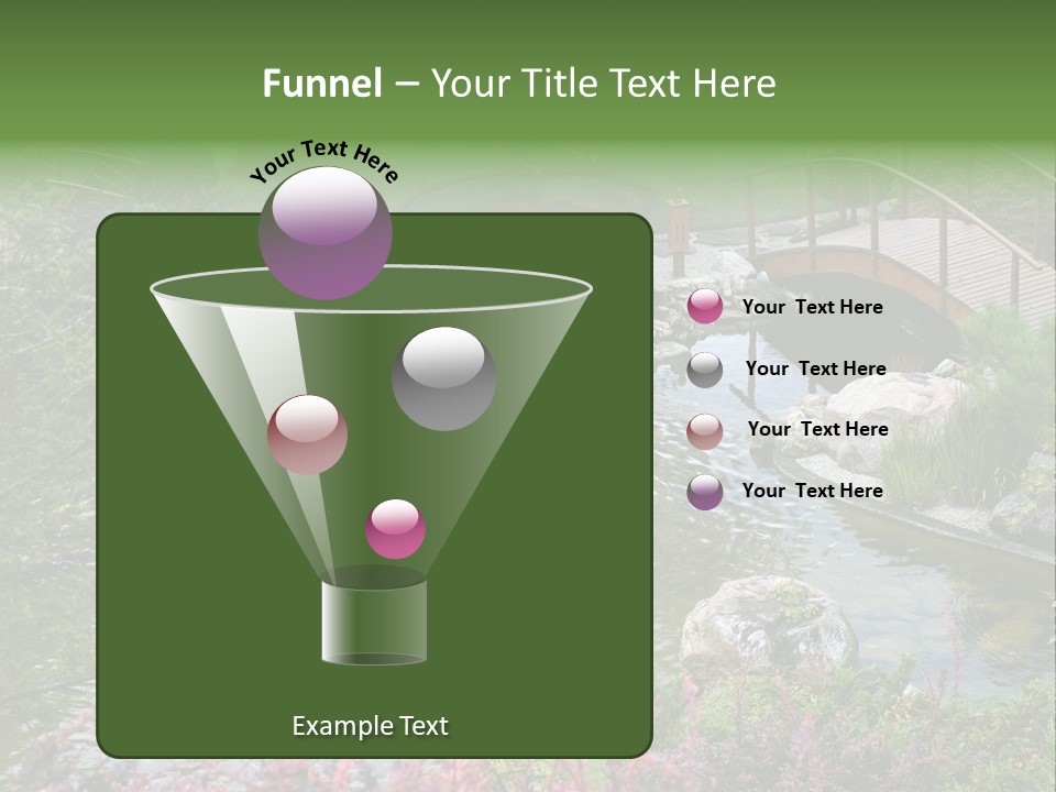 Gardening Pond Nature PowerPoint Template