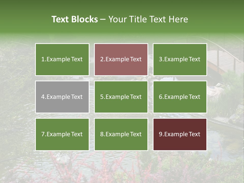 Gardening Pond Nature PowerPoint Template