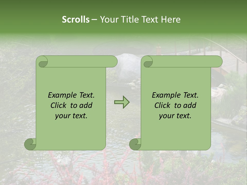 Gardening Pond Nature PowerPoint Template