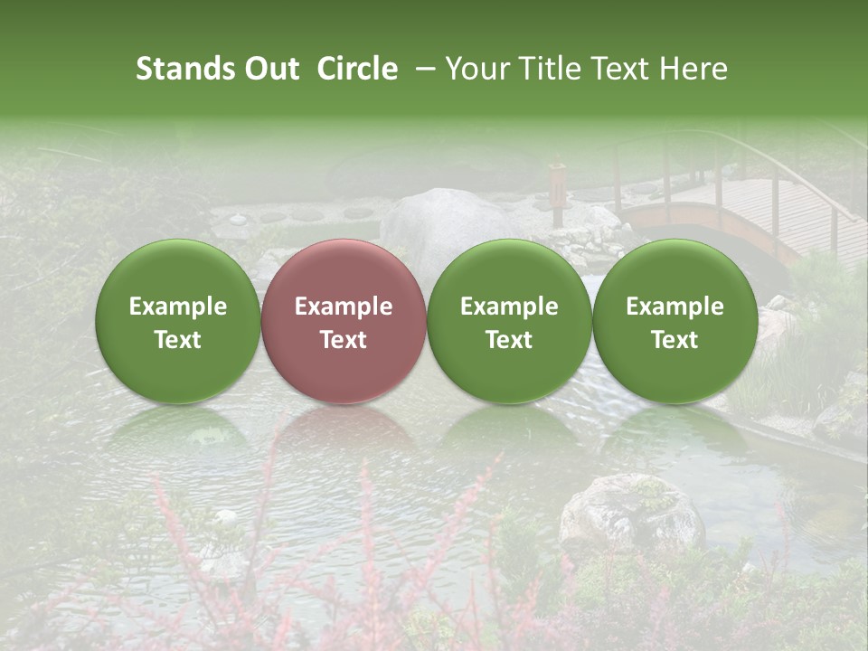 Gardening Pond Nature PowerPoint Template