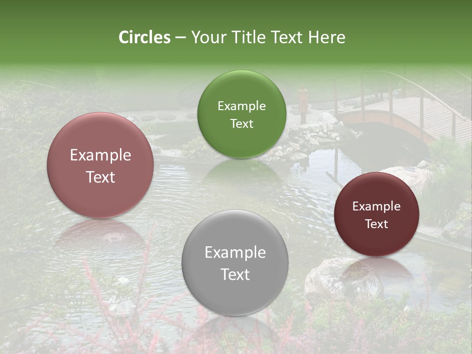 Gardening Pond Nature PowerPoint Template