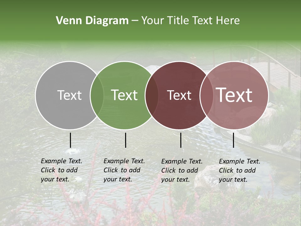 Gardening Pond Nature PowerPoint Template