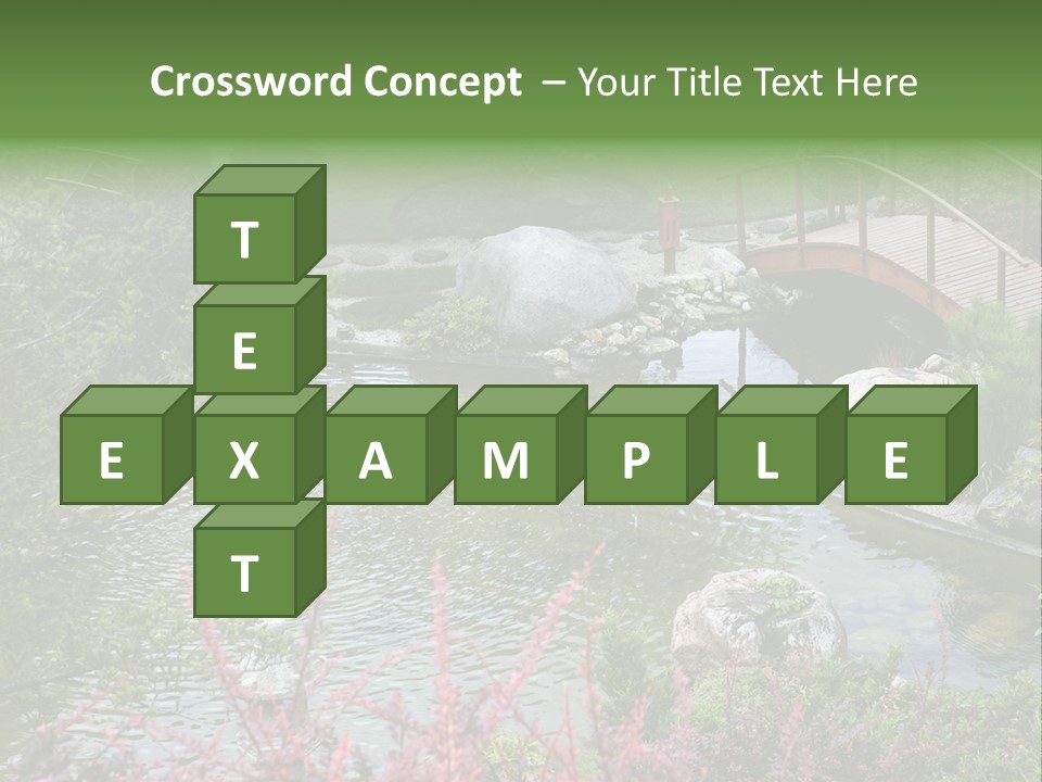 Gardening Pond Nature PowerPoint Template