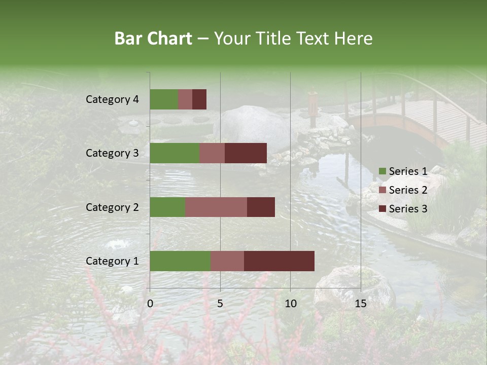 Gardening Pond Nature PowerPoint Template