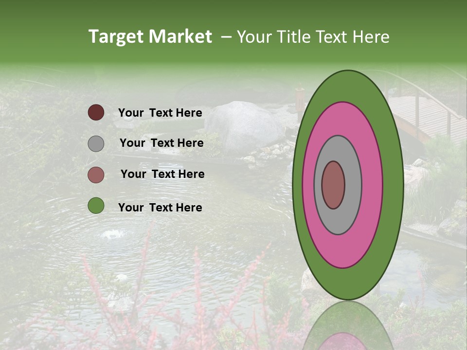 Gardening Pond Nature PowerPoint Template