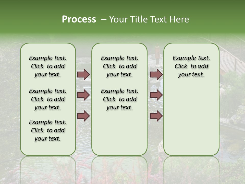Gardening Pond Nature PowerPoint Template