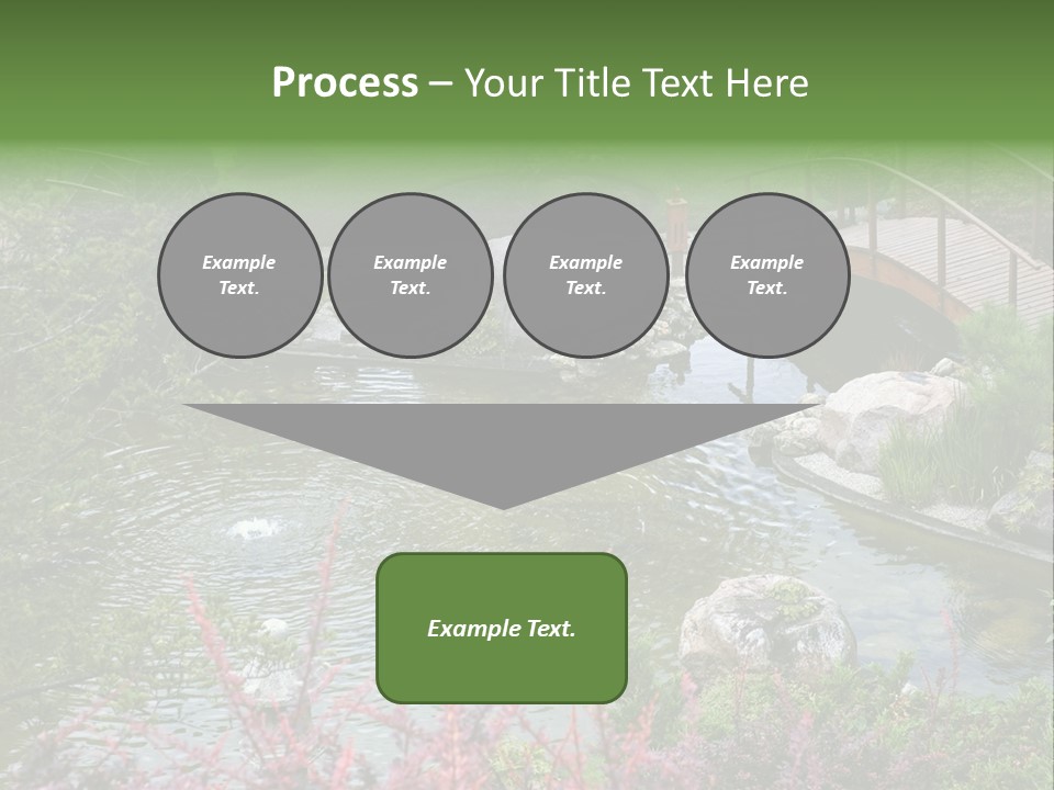 Gardening Pond Nature PowerPoint Template