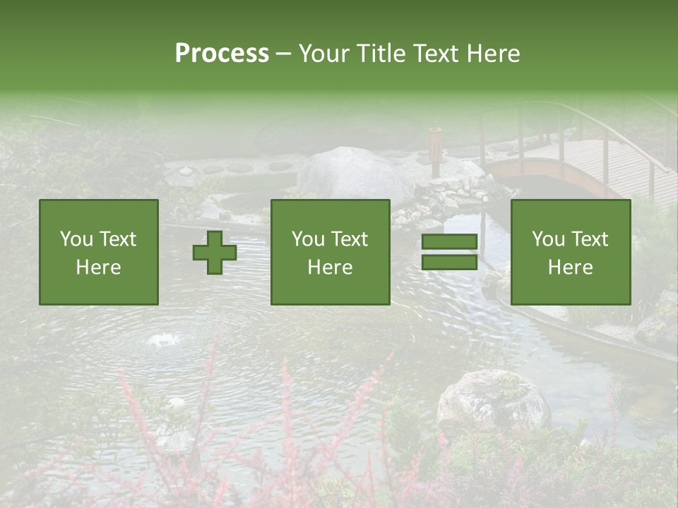 Gardening Pond Nature PowerPoint Template