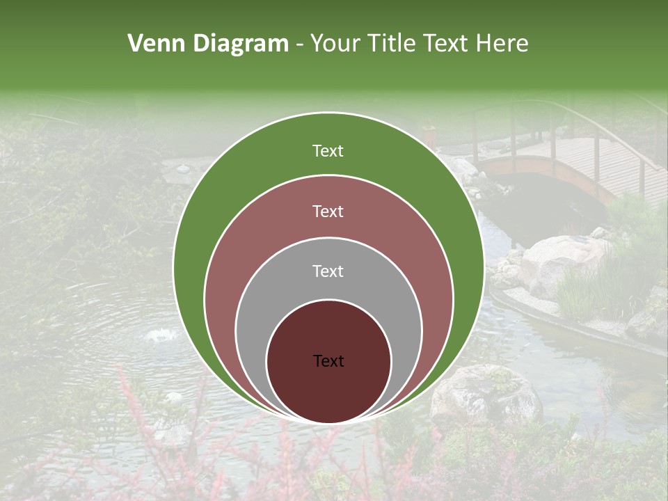 Gardening Pond Nature PowerPoint Template