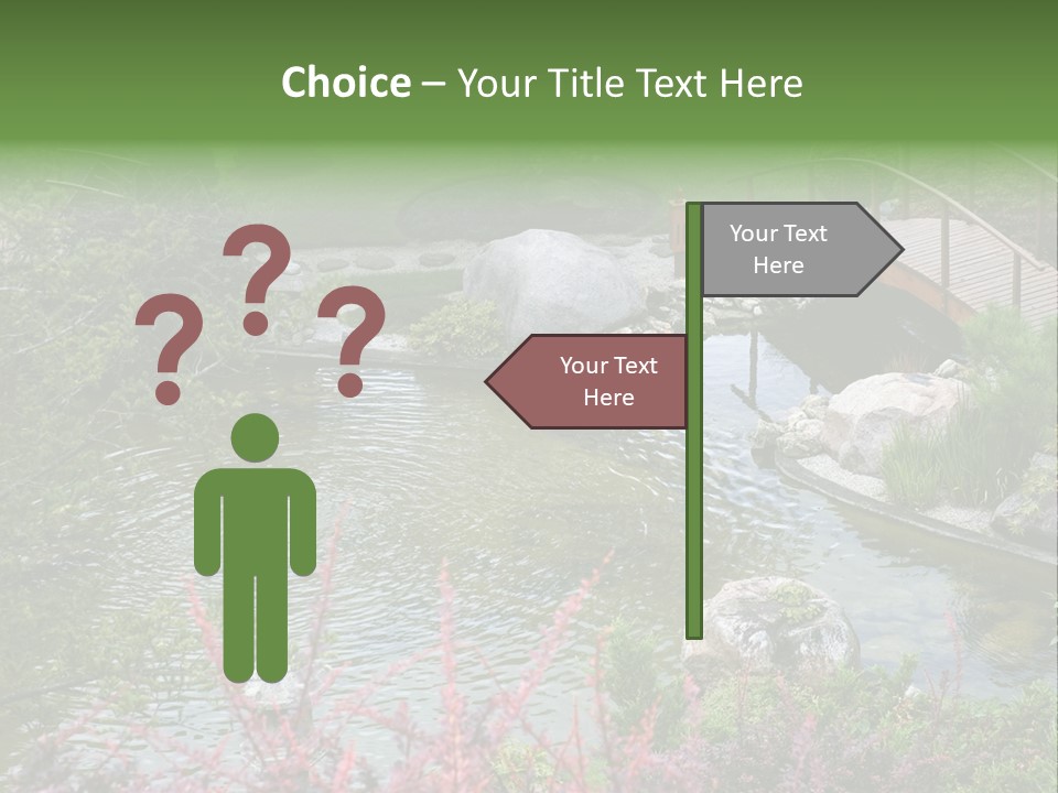Gardening Pond Nature PowerPoint Template